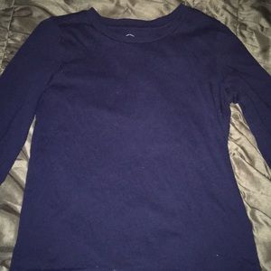 Long sleeve blue shirt